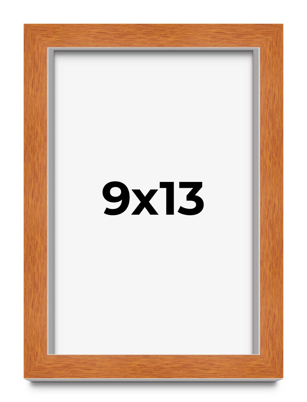 Photo Size Classic Brown Picture Frame - UV Acrylic, Foam Board Backing, Hanging Hardware
